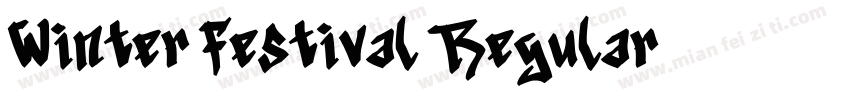 Winter Festival Regular字体转换